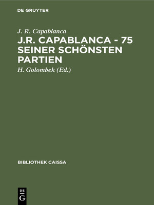 cover image of 75 seiner schönsten Partien